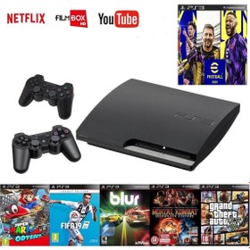 Resim Sony 500gb ps3 + 2 adet sıfır gamepad + 100 oyun Pes 23 Türkçe spiker, Güncel oyunlar 