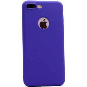 Resim Teleplus Apple iPhone 7 Plus Kılıf Premier Silikon Kılıf Mat Kılıf Mor 