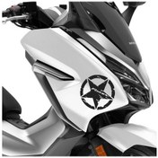 Resim Deeb Army Forza Yıldız Sticker Etiket Mat Siyah 2 Adet 