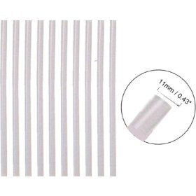 Resim 10 Adet Somafix Kalın Şeffaf Mum Silikon 11.3 x 300 mm Sıcak Silikon 