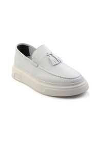 Resim Bambi Beyaz Leather Erkek Loafer Ayakkabı E01080107603 Beyaz 