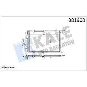 Resim Kale Klima Radyatörü Kondenseri Astra G-zafıra 1.2 16v-1.4 16v-1.6 16v-1.8-2.0 16v Al IS00-KALE 381900 