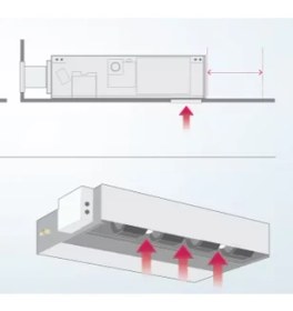 Resim Lg Kanallı 24000 Btu Inventer Klima 