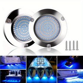 Resim 90LED Karavan LED Işığı, Yat Işığı, Paslanmaz Çelik Su Altı Işığı, Tekne Işığı 