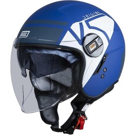 Resim Origine Alpha V5 Açık Motosiklet Kaskı Mavi - Beyaz 