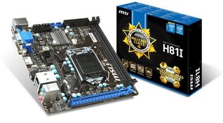 Resim Msi H81I H81 LGA1150 DDR3-1600MHz Anakart 