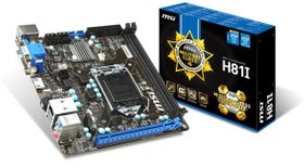 Resim Msi H81I H81 LGA1150 DDR3-1600MHz Anakart 