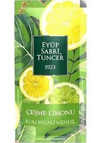Resim Eyüp Sabri Tuncer Çeşme Limonu Kolonyalı Mendil 9.3 x 12.5 50'li 