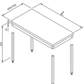 Resim Çalışma Tezgahı Taban Rafsız Sırtsız Demonte 90x60 Cm 