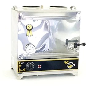 Resim Sever Çelik Çift Demlikli Elektrikli 23 L Çay Kazanı Inox 