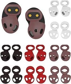 Resim Rqker Galaxy Buds Live SM-R180 ile Uyumlu Kulaklıklı Kılıflar, 8 Çift S/L Boyutunda Yumuşak Silikon Yedek Kulak Uçları Kapakları Galaxy Buds Live ile Uyumlu Kulaklıklar, 8 Çift 4 Renk 