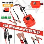 Resim Xuweiwei For Milwaukee M18 Akü Dönüştürücü 30a Sigortalı Acil Araç Şarjı Başlatma Kablosu M18 Serisi Uyumlu 