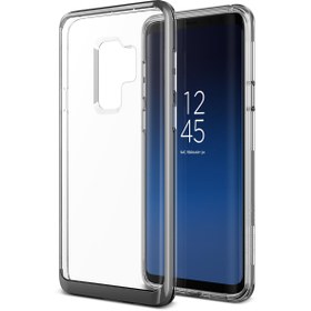 Resim VRS Design Galaxy S9 Plus Crystal Bumper Kılıf Steel Silver 