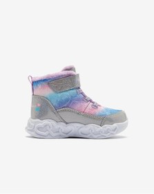 Resim Skechers İnfinite Heart Lights - Lovin Hearts Küçük Kız Çocuk Gri Işıklı Bot 303054n Smlt Gri 