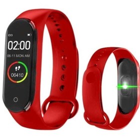 Resim pazariz M4 Band Akıllı Saat Özellikli Akıllı Bileklik M4band Kırmızı 