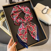 Resim Kadınlar İçin Şık Kaju Desenli Kare Eşarp, Nefes Alabilen Polyester Boyun Bandı, 70.0cm Lüks Başörtüsü, İlkbahar ve Yaz Kıyafetleri İçin Uygun, Elde Yıkama veya Kuru Temizleme 