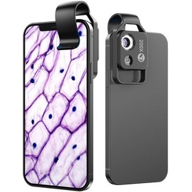 Resim Led Işık/evrensel Klipli 200x Telefon Mini Cep Mikroskobu, Nano Zoom% 99 Akıllı Telefon İçin Dijital Mikroskop Kamera Ekleri 
