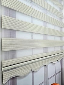 Resim BBB MZ482 Pliseli Krem Stor Zebra Perde 120x200 