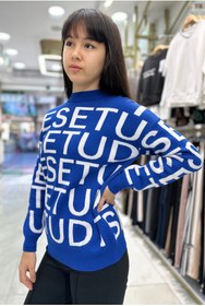 Resim Minimoda Kids Yazı Desenli Kız Triko Kazak 