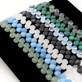 Resim 1 Sıra Doğal Su Damlası Taş Boncuklu Takı Malzemeleri - Kolye, Küpe ve Bilezik Yapımı için Hediye 