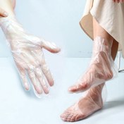 Resim 200 Adet Nemlendirici Eldiven ve Çorap Seti (100 El Maskesi + 100 Yumuşak Rahat Ayak Maskesi), Tek Kullanımlık Hidrasyon Spa Çorapları Ayak Ağda ve Maske Bakımları İçin, Ev Kullanımı Rahatlatıcı Ayak Bakım Seti, Formaldehit İçermez 