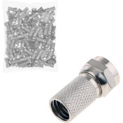 Resim Fully F Konnektör Rg6 Geniş Standart (100 Adet) Etc 