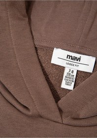Resim Mavi Koyu Kahve Kız Çocuk Sweatshirt M7s10124-87181 Koyu Kahve 