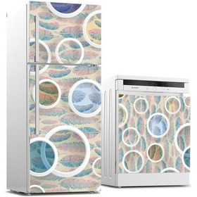 Resim Buzdolabı Ve Bulaşık Makinası Beyaz Eşya Sticker Kaplama Yuvarlak (540886901) 