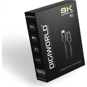 Resim Dıgıworld Awg 2.1 Versiyon 8k HDMI Kablo - 1.8m 