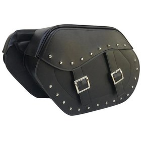 Resim Chopper Yan Çanta Takımı 2li Suni Deri Heybe Dh02 Büyük 