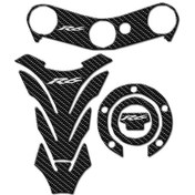 Resim Yamaha Yzf R6 Yzf 600 2006-2016 Motosiklet Yakıt Deposu Pedleri, Beyaz 