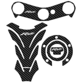 Resim Yamaha Yzf R6 Yzf 600 2006-2016 Motosiklet Yakıt Deposu Pedleri, Beyaz 