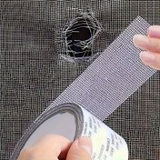 Resim 1 Rulo 5cm x 200cm Yeni Güçlü Yapışkanlı Ekran Tamir Bandı, Sivrisinek Gibi Böceklerin Girmesini Önlemek ve Kırık Delikleri Onarmak İçin Tasarlanmış - Pencere Ekran Tamir Kiti, Cam Örgü Ekran Bandı, Fileli Pencereler için Uygun 