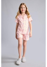 Resim Defacto Hello Kitty Lisanslı Regular Fıt Desenli 2li Pijama Açık Pembe Takımı Kız Çocuk H2765a826sppn125 Pembe-pn125 