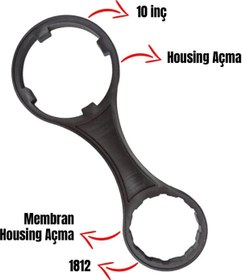 Resim Su Arıtma Cihazları Için Filtre Kabı Ve Membran Kabı Açma Anahtarı Abs Kırılmaz Seri 