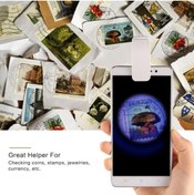 Resim Bosile Evrensel Led Işıklı Mini Cep Mikroskobu, Tüm Kameralı Telefonlar Için 