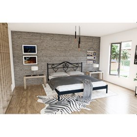 Resim Metalia Metalia Gm 301 Gold Dublex Metal Karyola Siyah 150X200 