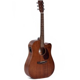 Resim Ditson DC-15E Elektro Akustik Gitar (Distressed satin) 