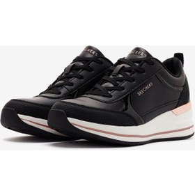 Resim Skechers Billion 2 - Fine Shine Kadın Siyah Günlük Ayakkabı 177345 Blk Siyah 