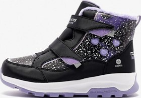 Resim Skechers Kız Çocuk Bot 303439L BKLV Skechers STORM BLAZER Black Knit/Lavender Trim 