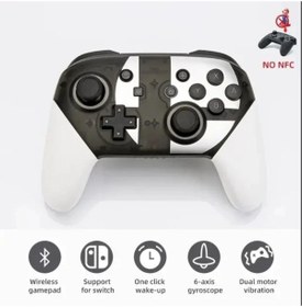 Resim GLRTech Nintendo Switch Pro Uyumlu Controller Kablosuz Bluetooth Gamepad Oyun Kolu 