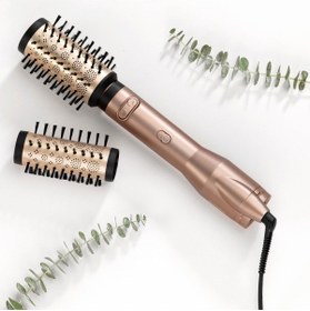 Resim BaByliss Big Hair Dual 2 Başlık 650W İyon Etkili Çift Yöne Dönen Hava Üflemeli Saç Şekillendirici Seti AS952E 