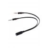 Resim Kulaklık Mikrofon Ayırıcı Kablo 2x3.5 mm Stereo Kablo Pl-8815 