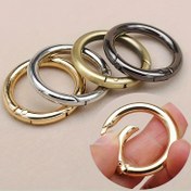 Resim 12/20 adet Metal O-Halka Bahar Klipsi, Açılabilir, Yuvarlak Anahtarlık Çanta saç tokası, Köpek Tasma Bağlantıları, DIY Takı Yapımı Malzemeleri İçin Uygun. 