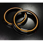 Resim Woodhub Peteksiz Turuncu Neon Işıklı 20CM Midrange ve Hoparlör Kapağı 1takım 2ADET Hoparlörünüz Görünür 