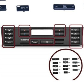 Resim Behin Dizayn Bmw X5 E-53 Klima Kontrol Düğme Seti 14 Parça 1999-2006 