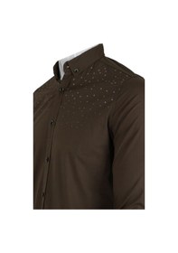Resim Erkek Gömlek Slim Fit Rar00459 Haki 