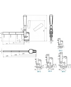 Resim 201-4-P3 Yatay Tabanlı Lamalı Dikey Bağlantı Elemanı 23748 