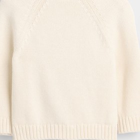 Resim Krem Bow Pocket Triko Hırka - Krem / 6-12M 