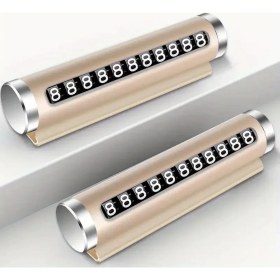 Resim Telefon Numarası Plaka Silindiri Ayarı Renkli Metal Alüminyum Araba Geçici Park Kartı Evrensel Moda Oto Aksesuarları (4887) 